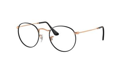 Occhiali da vista Ray-Ban Round metal Optics RX3447V RB3447V 3173 50-21 Black On Rosegold in stock