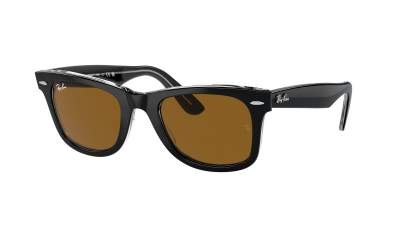 Occhiali da sole Ray-Ban Wayfarer RB2140 1294/33 50-22 Black on transparent in stock