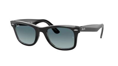 Occhiali da sole Ray-Ban Wayfarer RB2140 1294/3M 50-22 Black on transparent in stock