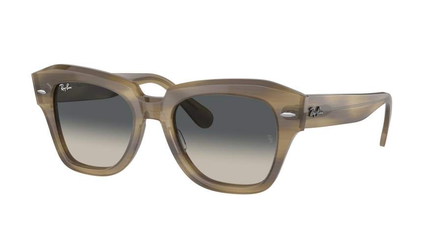 Occhiali da sole Ray-Ban State street RB2186 1405/71 52-20 Striped Green in stock