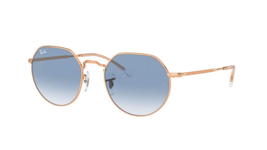 Occhiali da sole Ray-Ban Jack RB3565 92023F 51-20 Oro in stock