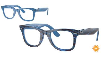 Ray-Ban Wayfarer ease Change collection RX4340V RB4340V 8384 50-22 Photo striped blue