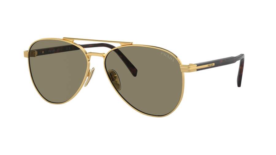 Occhiali da sole Prada PR A58S 5AK-90F 58-14 Oro in stock