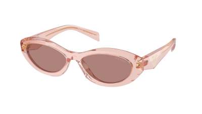 Lunettes de soleil Prada Symbole PR 26ZS 19Q-10D 55-16 Transparent Peach en stock