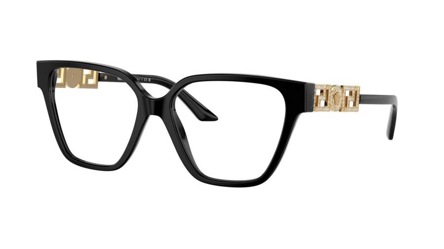 Brille Versace VE3358B GB1 52-16 Schwarz auf Lager