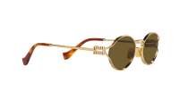 Miu Miu Logo MU 52YS 7OE01T 54-21 Antique Gold