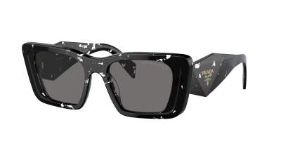 Prada Symbole PR 08YS 15S-5Z1 51-18 Black Crystal Tortoise