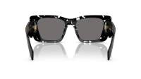 Prada Symbole PR 08YS 15S-5Z1 51-18 Black Crystal Tortoise