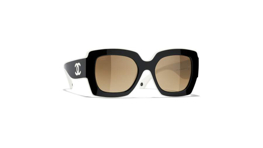 CHANEL CH6059 1656/M2 52--20 Black/Milky White
