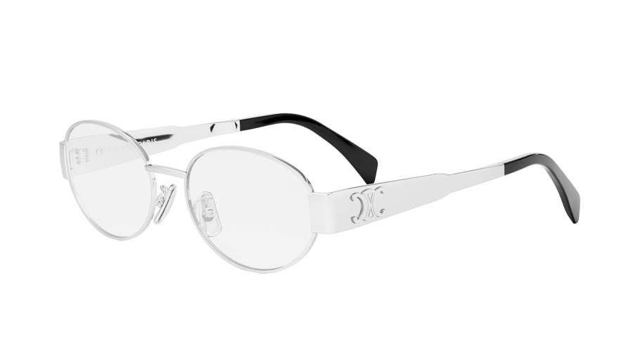 Occhiali da vista CELINE Triomphe metal CL50140U 016 53-17 Argento in stock