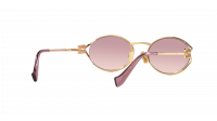 Miu Miu Logo MU 52YS 5AK06S 54-21 Gold 