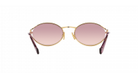 Miu Miu Logo MU 52YS 5AK06S 54-21 Gold 