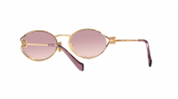 Miu Miu Logo MU 52YS 5AK06S 54-21 Gold 