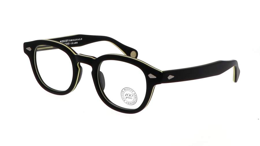 Brille Moscot Lemtosh LEMTOSH 49 MATTE BLACK YELLOW Schwarz auf Lager