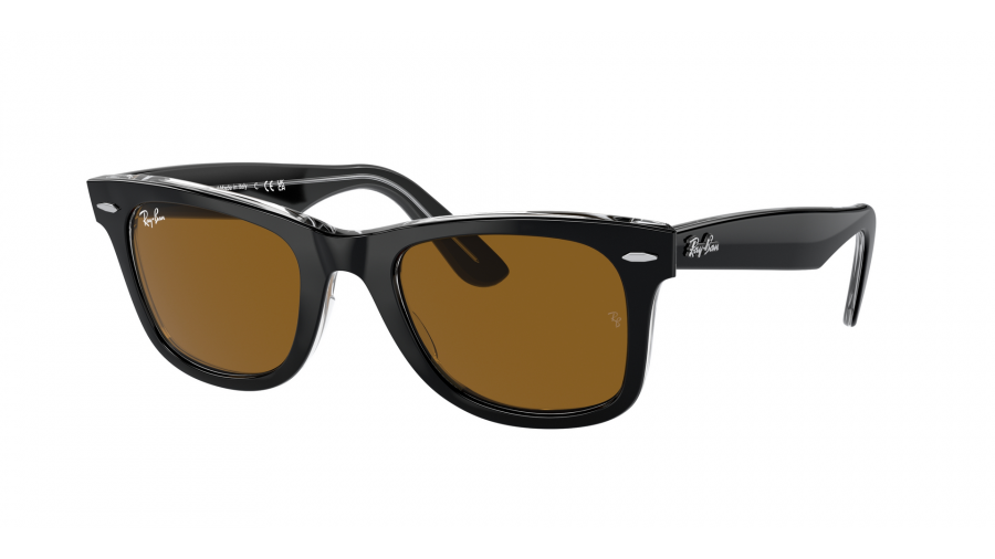Ray-Ban Original wayfarer RB2140 1294/33 54-18 Black on transparent