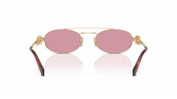 Miu Miu Logo MU 54ZS ZVN50D 53-19 Pale Gold