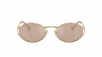Miu Miu Logo MU 52YS ZVN20F 54-21 Pale Gold