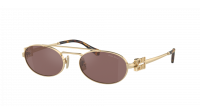 Miu Miu Logo MU 54ZS ZVN70D 53-19 Pale Gold