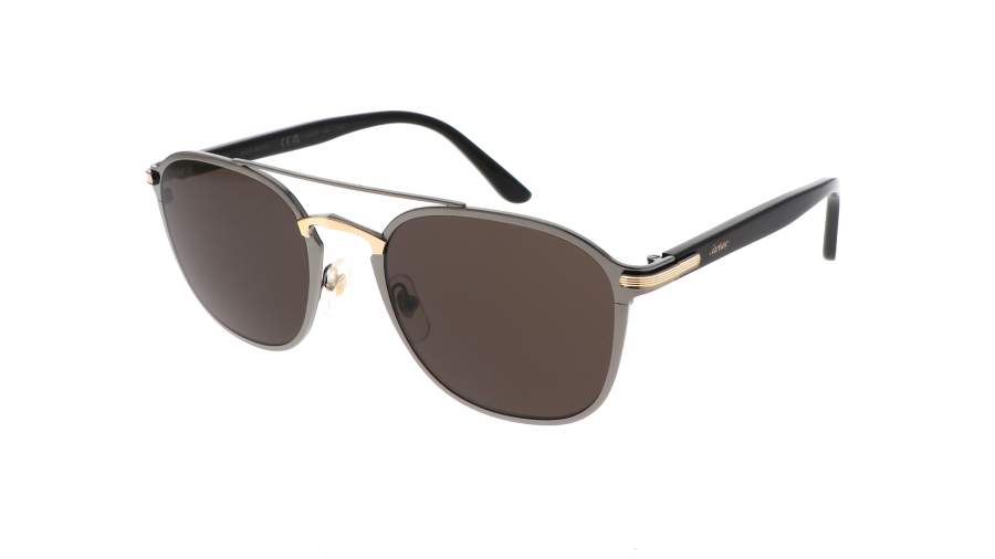 Occhiali da sole Cartier Contemporary CT0012S 004 54-21 Grigio in stock
