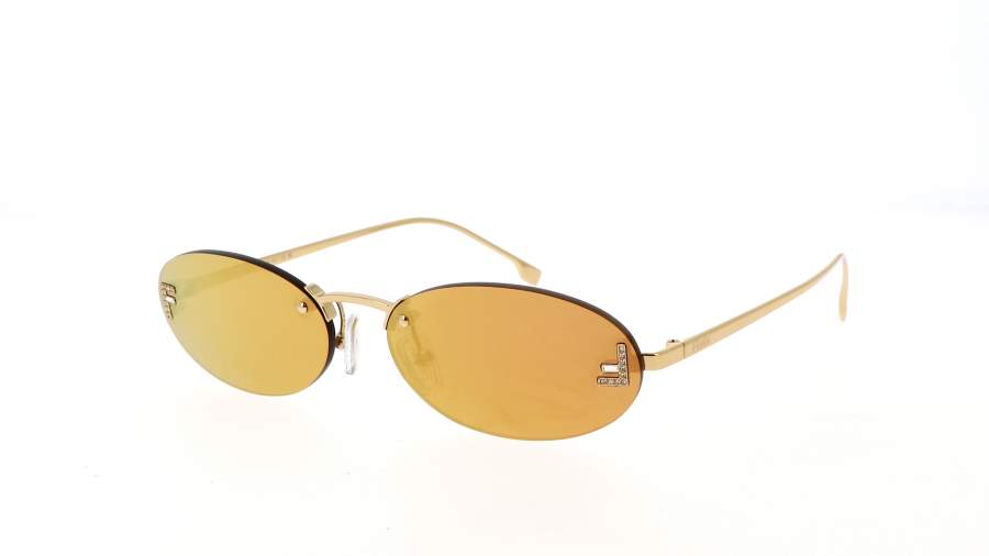 Lunettes de soleil FENDI First crystal FE4075US 30L 54-15 Or en stock