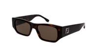 FENDI Square FE40144I 52E 54-17 Tartaruga