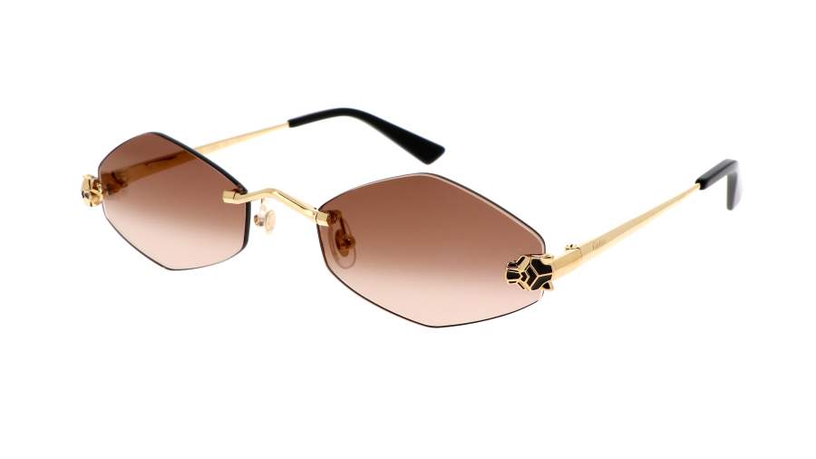 Occhiali da sole Cartier Core range CT0433S 002 55-20 Oro in stock