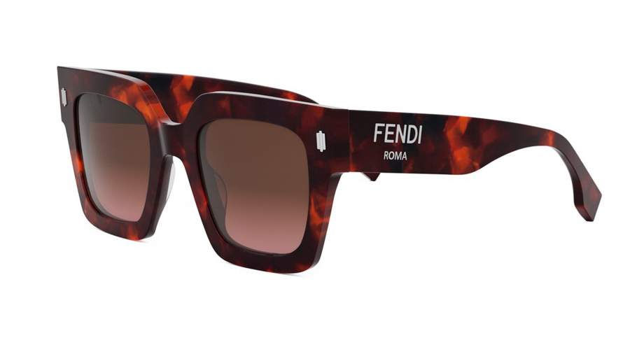Lunettes de soleil FENDI Roma FE40101I 54F 50-23 Red Havana en stock