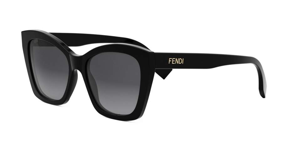 Lunettes de soleil FENDI Lettering FE40151I 01B 55-17 Noir na zalihi