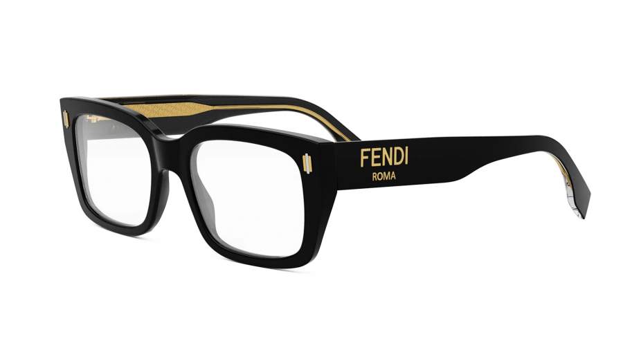 Brille FENDI FE50094I 001 52-19 Schwarz auf Lager