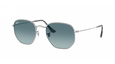 Ray-Ban Hexagonal Flat Lenses RB3548N 003/3M 51-21 Argento