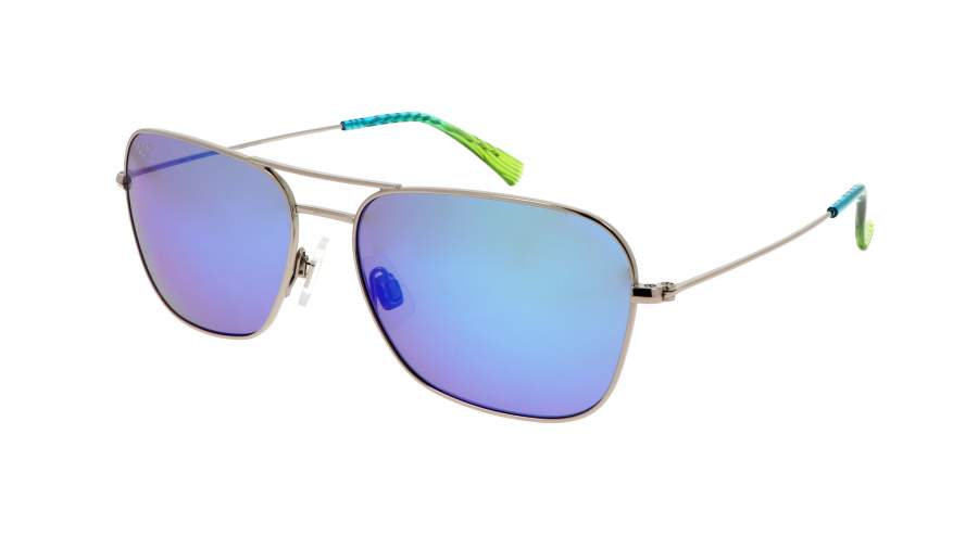Occhiali da sole Maui Jim Na'auao B675-17B 58-16 Argento in stock