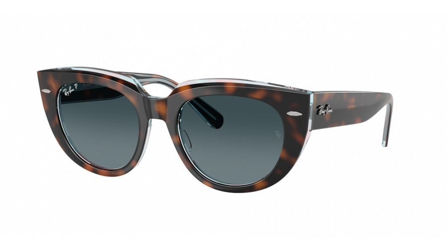 Ray-Ban Doreen RB2286 1413/S3 52-20 Dark Havana On Transp Multicolor