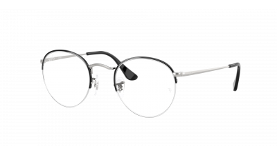 Occhiali da vista Ray-Ban Round gaze RX3947V RB3947V 3183 51-22 Black on Silver in stock