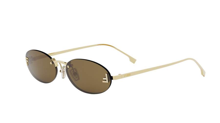 Lunettes de soleil FENDI First crystal FE4075US 30J 54-15 Or en stock