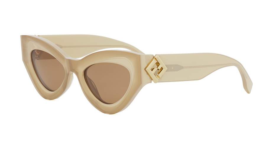 Lunettes de soleil FENDI Ff diamonds FE40146I 57E 52-20 Beige na zalihi
