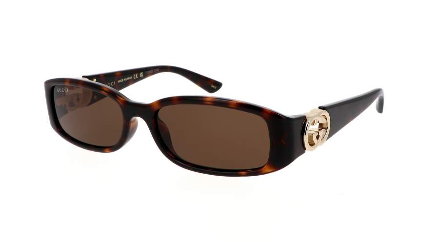 Occhiali da sole Gucci Gg logo GG1661S 002 54-16 Havana in stock