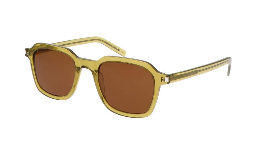 Lunettes de soleil Saint Laurent Corner angle SL 715 SLIM 004 49-21 Vert na zalihi
