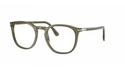 Occhiali da vista Persol PO3318V 1142 49-21 Olive Green Transparent in stock
