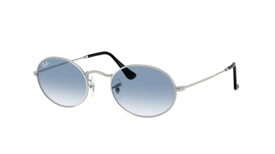 Lunettes de soleil Ray-Ban Oval RB3547 003/3F 54-21 Argent en stock