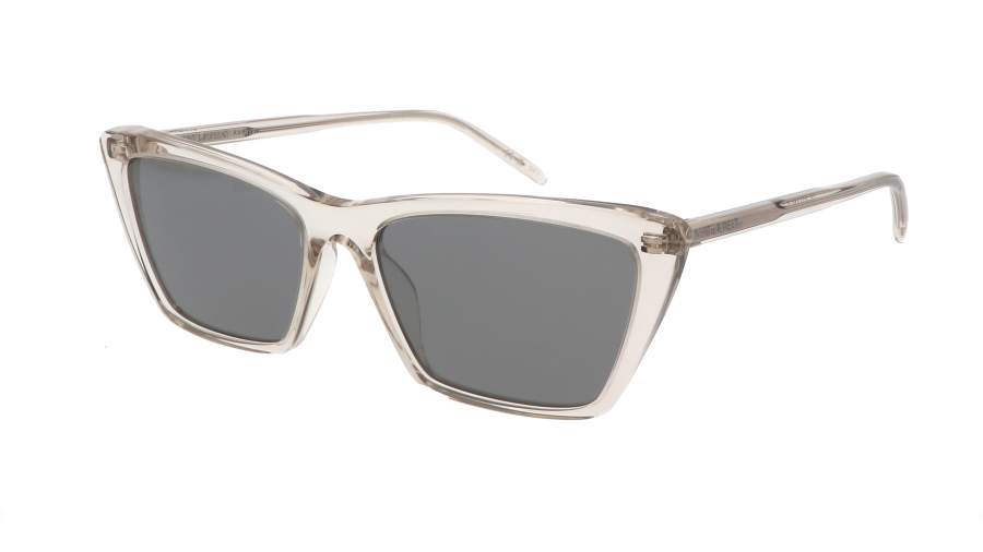 Lunettes de soleil Saint Laurent Sl logo SL 737 MICA THIN 004 54-16 Beige na zalihi