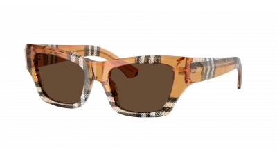 Lunettes de soleil Burberry BE4441U 4146/73 52-19 Check Sand en stock