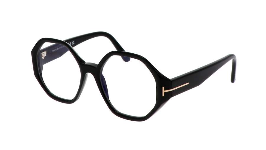 Brille Tom Ford FT5967-B/V 001 53-18 Schwarz auf Lager