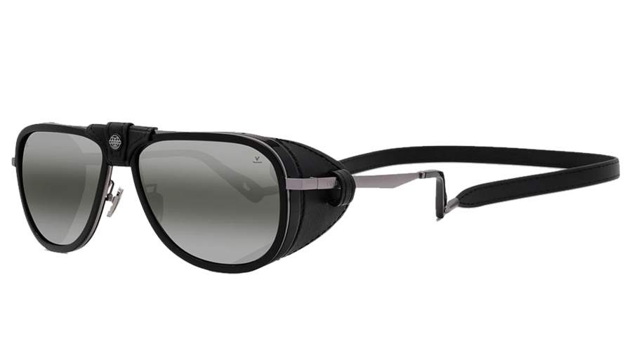 Sonnenbrille Vuarnet Glacier 04 VU40004U-Y 01C 59-14 Schwarz auf Lager
