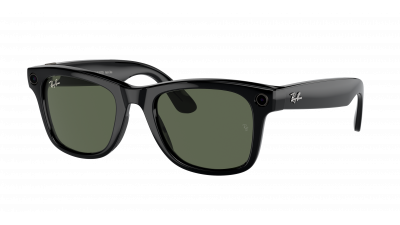 Occhiali da sole Ray-Ban Meta wayfarer RW4008 60171 53-22 Shiny Black in stock