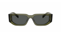 Prada PR 09ZS 25A-40L 54-18 Transparent military green