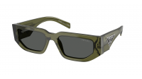Prada PR 09ZS 25A-40L 54-18 Transparent military green