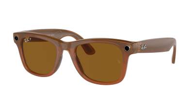 Occhiali da sole Ray-Ban Meta wayfarer RW4008 670683 53-22 Shiny Caramel in stock