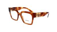 Miu Miu MU 04UV 11Q1Q1 52-19 Stripped Tobacco