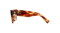 Miu Miu MU 04UV 11Q1Q1 52-19 Stripped Tobacco
