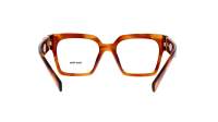 Miu Miu MU 04UV 11Q1Q1 52-19 Stripped Tobacco